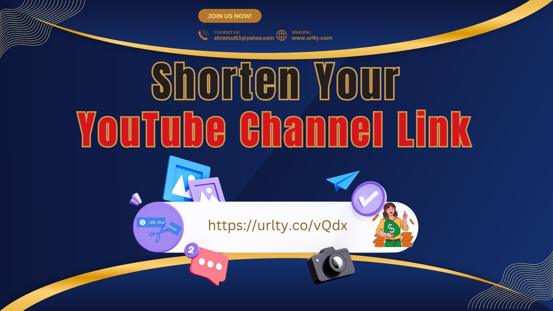 How to shorten YouTube channel link